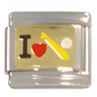 I (heart) Baseball Italian Charm image