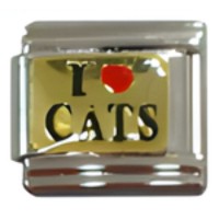 I (heart) Cats Italian Charm image