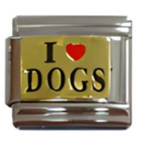 I (heart) Dogs Italian Charm image