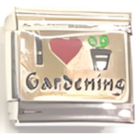 I (heart) Gardening Italian Charm image