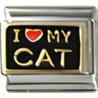 I (heart) My Cat Italian Charm image