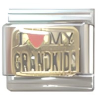 I (heart) My Grandkids Italian Charm image