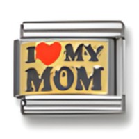 I (heart) My Mom Italian Charm image