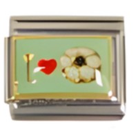 I (heart) Soccer Italian Charm image (1)