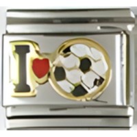 I (heart) Soccer Italian Charm image (2)