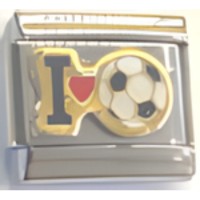I (heart) Soccer Italian Charm image