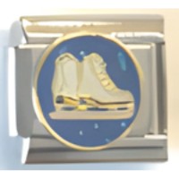 Ice Skates Italian Charm image