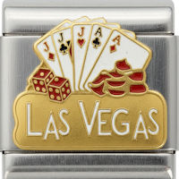 Las Vegas with Cards Italian Charm