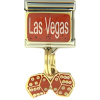 Las Vegas Dangle Italian Charm image