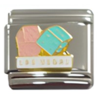 Las Vegas with Dice Italian Charm image