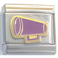 Megaphone Purple Italian Charm image