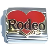 Rodeo in Heart Italian Charm image