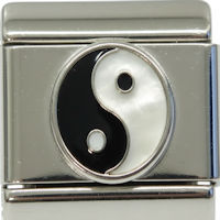 Ying Yang in Sterling Silver Italian Charm