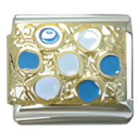 Blue Dots Italian Charm image
