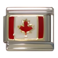 Canada Flag Italian Charm image
