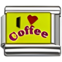 I (heart) Coffee Italian Charm image