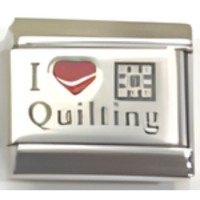 I (heart) Quilting RH Laser Charm image