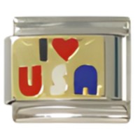 I (heart) USA Italian Charm image