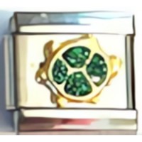 Turtle Glitter Green Italian Charm image
