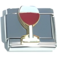 Wine Glass Italian Charm image