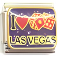 I (heart) Las Vegas Italian Charm image