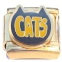 Cats Gold Italian Charm
