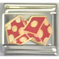 Dice Red Italian Charm image