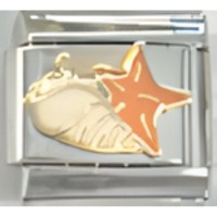 Seashell & Starfish Italian Charm image