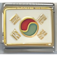 South Korean Flag Italian Charm image