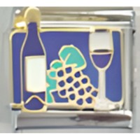 Wine & Grapes Italian Charm image