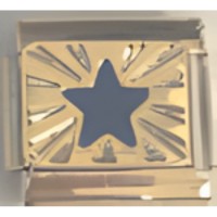 Star on Gold Italian Charm image