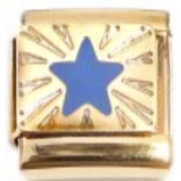 Star on Gold Italian Charm