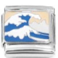 Big Wave Italian Charm