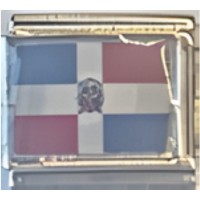 Dominican Republic Flag Italian Charm image