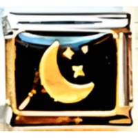 Moon and Stars Italian Charm image (1)