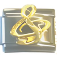 Treble Clef Italian Charm image