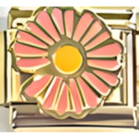 Daisy on Gold Italian Charm image