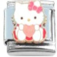Hello Kitty Pink Heart Italian Charm