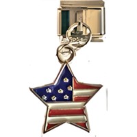 Liberty Star Dangle Italian Charm image