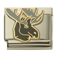 Moose Head Italian Charm image
