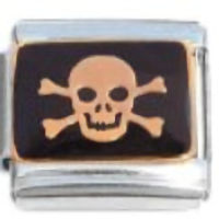 Skull & Cross Bones Italian Charm