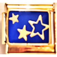 Stars on Blue Italian Charm image
