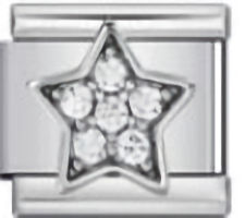 CZ Star Italian Charm