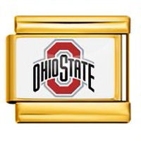 Ohio State University Gold Italian Charm