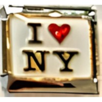I (heart) NY Italian Charm image