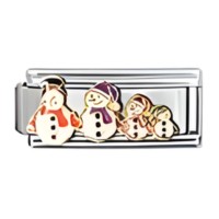 Snowmen Superlink Italian Charm image