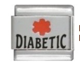 Diabetic Medic Alert Laser Charm