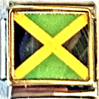 Custom Flag Laser Italian Charm