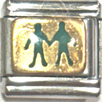 Gemini Zodiac Italian Charm