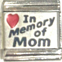 In Memory of Mom Laser Charm